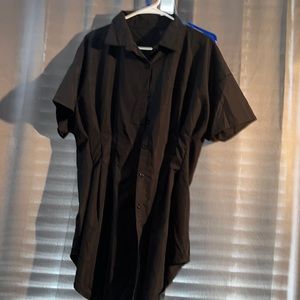 Button down T-shirt dress